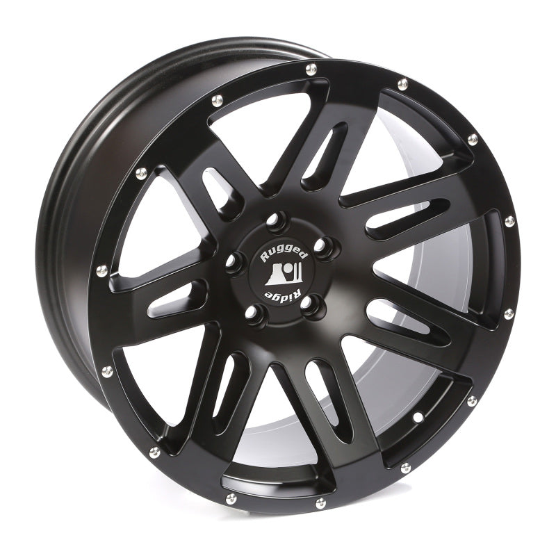 Rugged Ridge XHD Satin Black 20in x 9in Wheel | Jeep Wrangler JK/JL/JT (15306.01)