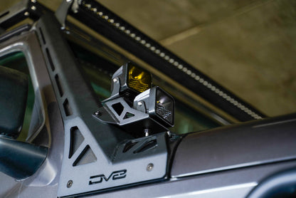 DV8 Offroad A-Pillar Dual Light Pod Mounts | Jeep Gladiator JT / Wrangler JL (20-25)