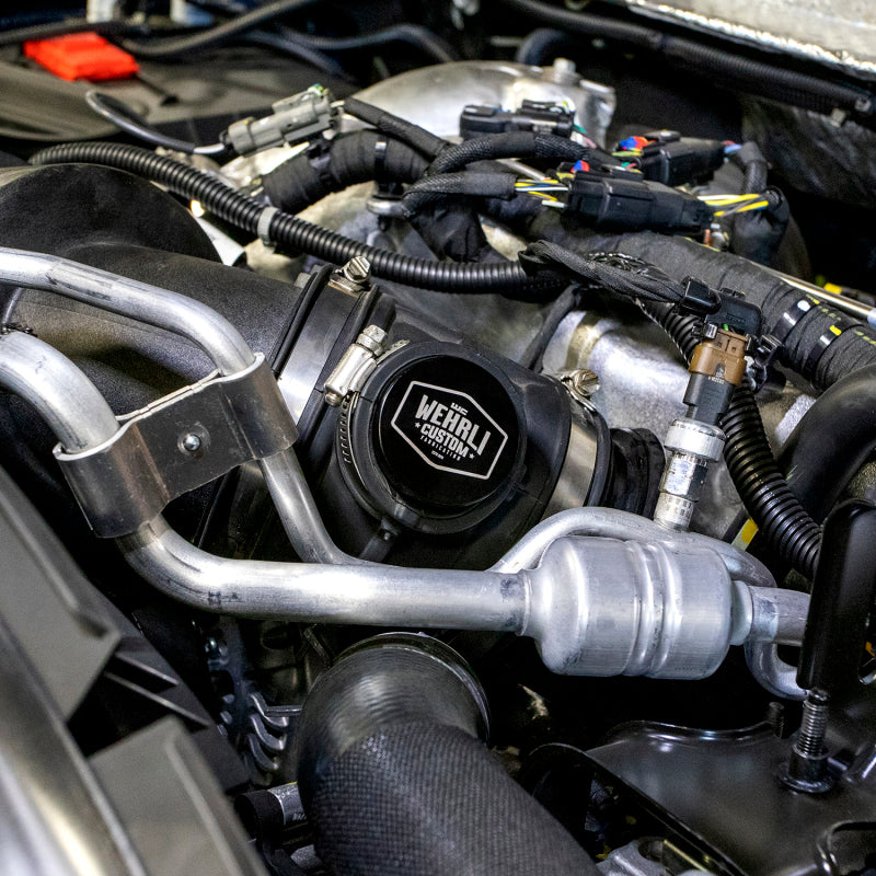 Wehrli 2020-2026 Chevrolet Silverado 2500HD/3500HD / GMC Sierra 2500HD/3500HD Intake Resonator Delete Plug | Black Anodized (WCF100473)