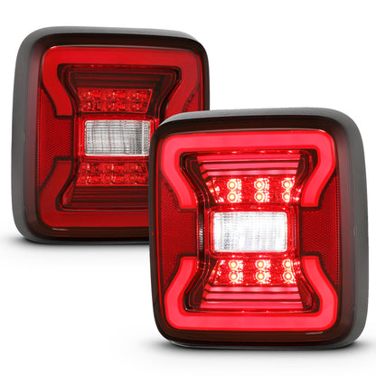 ANZO LED Tail Lights (Black): Jeep Wrangler JL 2018 - 2025