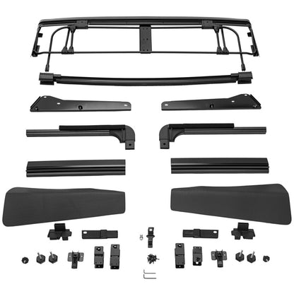 Rugged Ridge Voyager Frameless Soft Top: Fits Most Jeep Wrangler Models (2007-2018) - Black Diamond