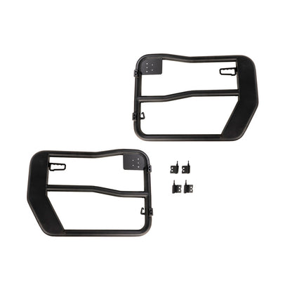 Rugged Ridge Fortis Powder Coated Front Tube Doors: Fits Most Jeep Wrangler Models (2007-2018)