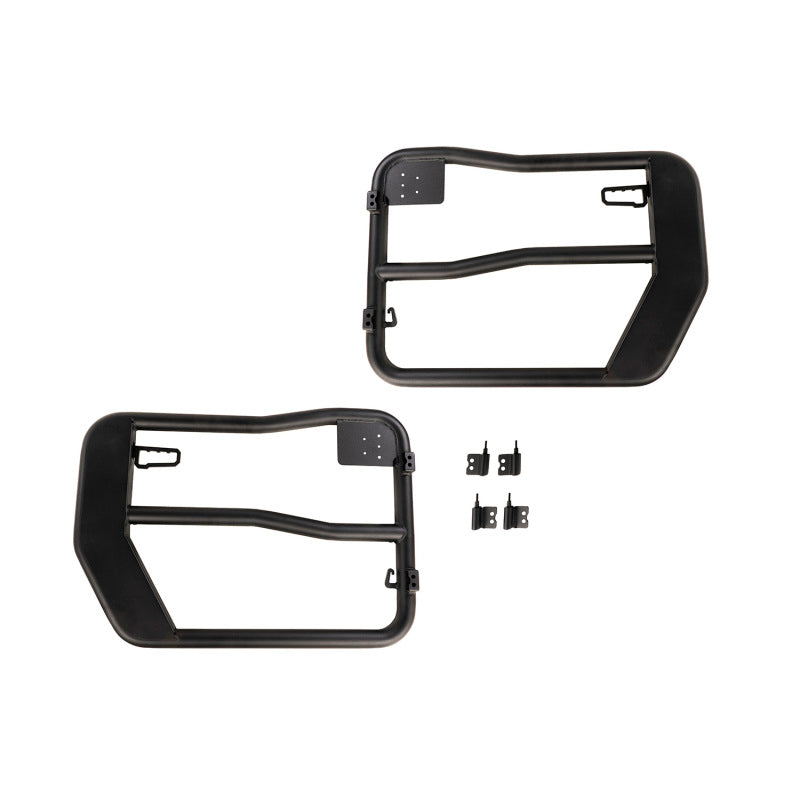 Rugged Ridge Fortis Powder Coated Front Tube Doors: Fits Most Jeep Wrangler Models (2007-2018)