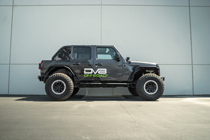 DV8 Offroad 18-23 Jeep Wrangler JL 4 Door Body/Pinch Weld Mounted Step | Jeep Wrangler JL (18-25) (SRJL-08)