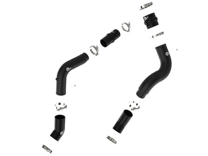 aFe BladeRunner Hot & Cold Charge Pipe Kit: Fits RAM 2500/3500 2019-2023 6.7L Cummins - Wrinkle Black