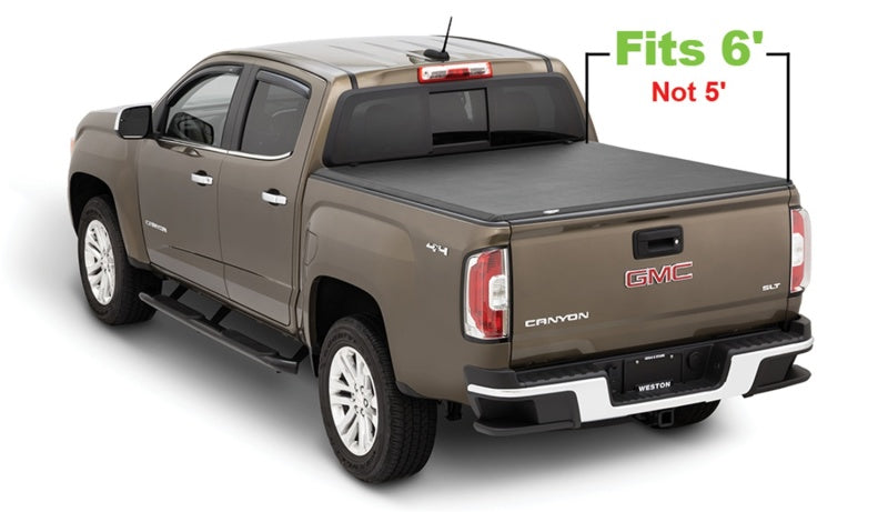 Tonno Pro 6ft Fleetside Hard Fold Tonneau Cover | Chevrolet Colorado (15-22) / GMC Canyon (15-22) (HF-165)