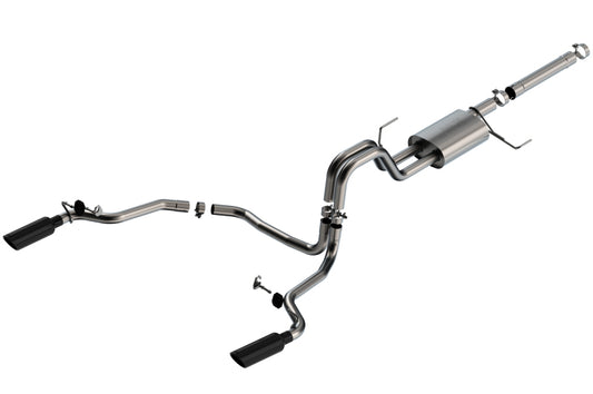 Borla 3in S-Type Cat-Back Exhaust | Ford F-150 Powerboost 3.5L V6 2WD & 4WD Dual Side Exit (21-22) (140904)