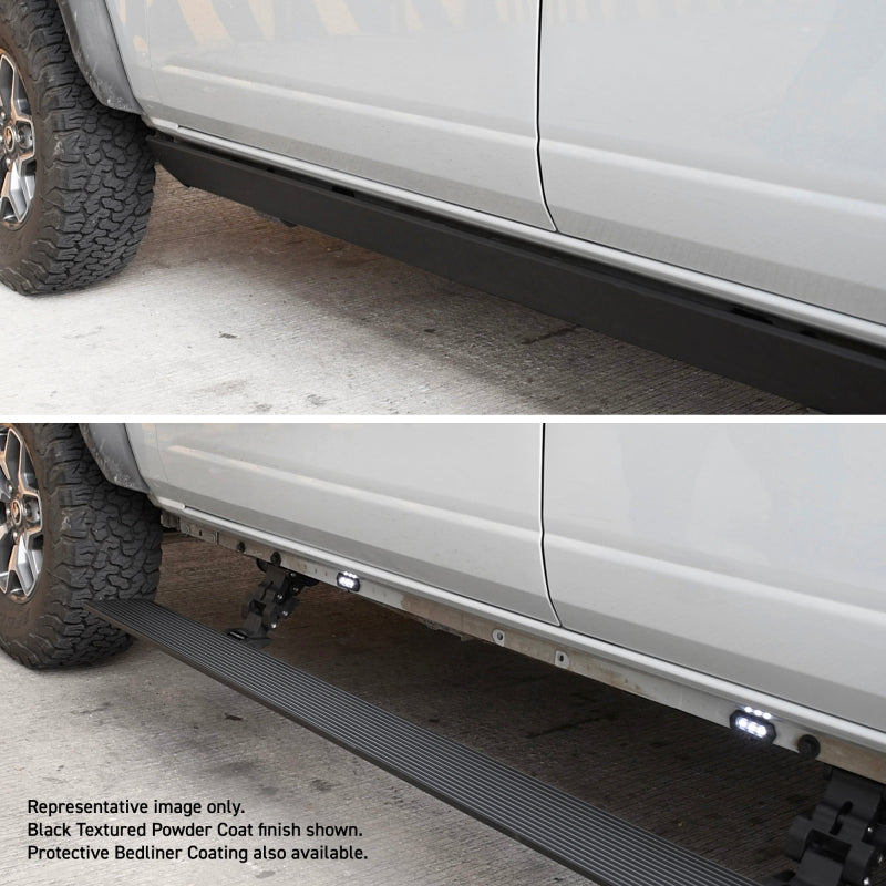 Go Rhino VoltStep Electric Running Board Kit w/ Bedliner (F&R): Fits Dodge / Ram 1500 (02-24)