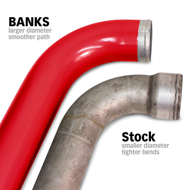Banks Boost Tube Upgrade Kit Cold Side (3.5in) (DRIVER): Dodge Ram 2500/3500 6.7L Cummins 2007-2009