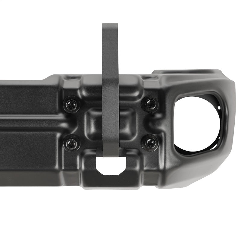 Rugged Ridge Arcus Front Bumper Set w/ Tray & Hooks: Jeep Wrangler (07-18) - Satin Black