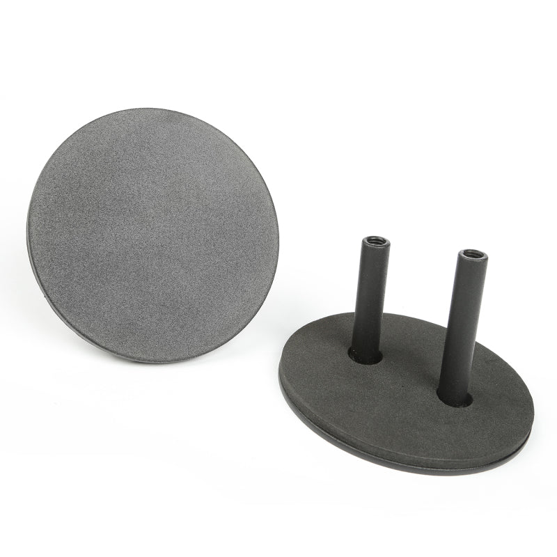 Rugged Ridge Textured Black Mirror Filler Plates: Fits Most Jeep Wrangler JK Models (2007-2018)
