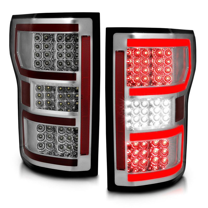 ANZO LED Taillights Chrome | Ford F-150 (18-19) (321340)