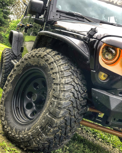 ORACLE Lighting 7in High Powered LED Headlights (FRONT): Jeep Wrangler / Wrangler JK (07-18) - Black