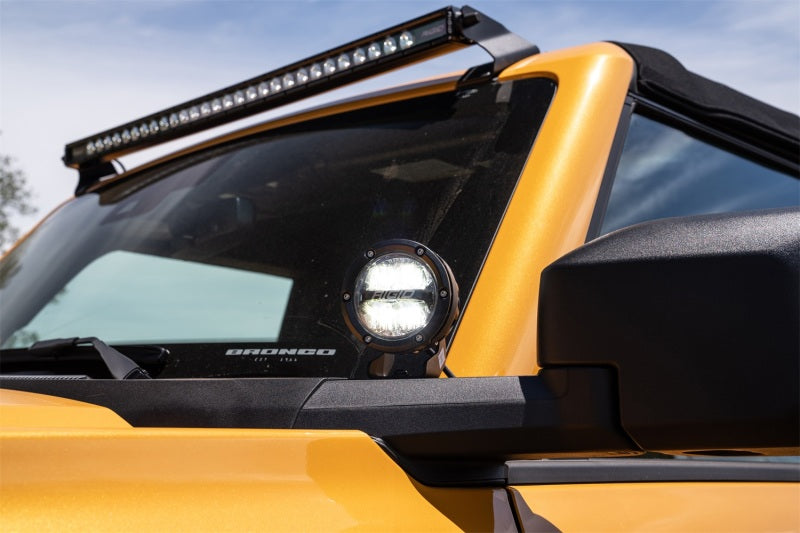 Ford Racing 2021+ Ford Bronco Mirror Mounted 4in Rigid LED Lights Kit | Ford Bronco (21-26) (M-15200K-BML)