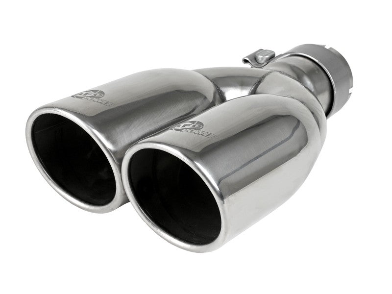aFe Rebel Series 2.5" Axle-Back Exhaust Polished Tips (REAR): Jeep Wrangler JK 2007-2018 3.8/3.6L