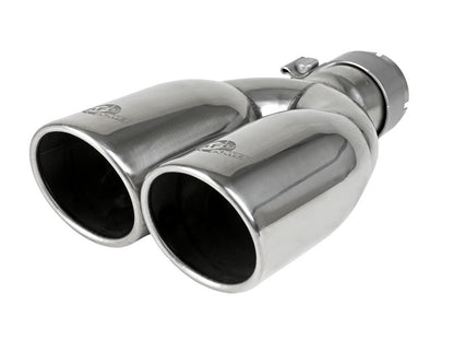 aFe Rebel Series 2.5" Axle-Back Exhaust Polished Tips (REAR): Jeep Wrangler JK 2007-2018 3.8/3.6L