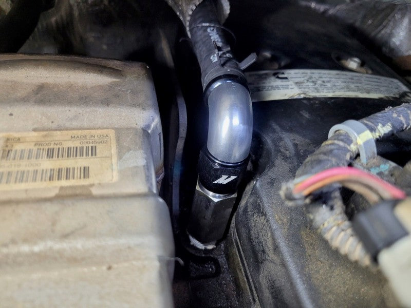 Mishimoto Top Heater Hose Upgrade -10AN (REAR): Dodge / RAM 2500/3500/4500/5500 2007-2025 6.7L Cummins