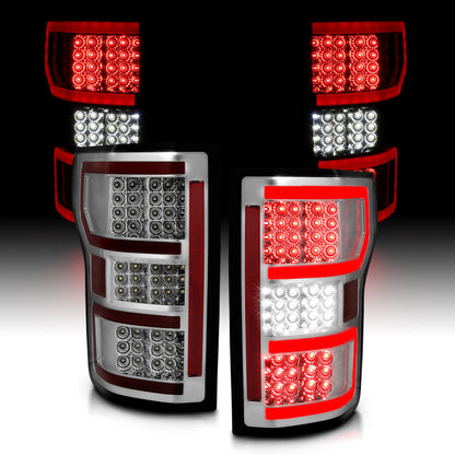 ANZO LED Taillights Chrome | Ford F-150 (18-19) (321340)