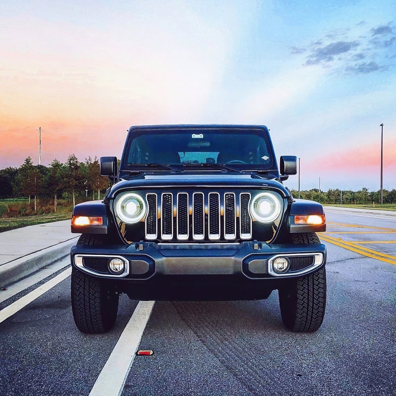 Oracle Lighting Bi-LED Projector Headlights Matte Black: Jeep Wrangler (18-24) / Gladiator (20-24)