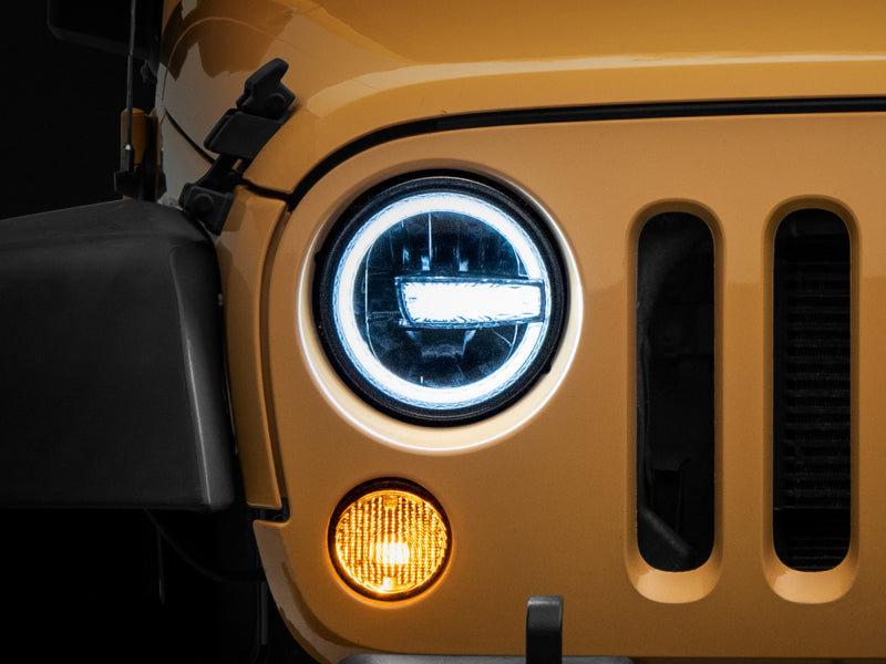 Raxiom 7-Inch LED Headlights w/ Halos | Jeep Wrangler TJ / JK (J155018)