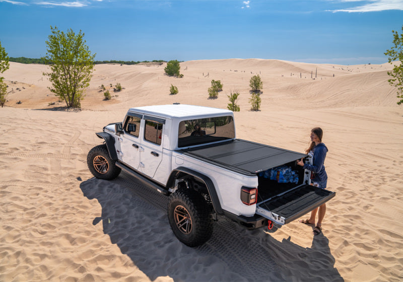 BAK BAKFlip MX4 GEN 3 Hard Folding Truck Bed Cover (5ft Bed): Jeep Gladiator (18-26) - Matte Black