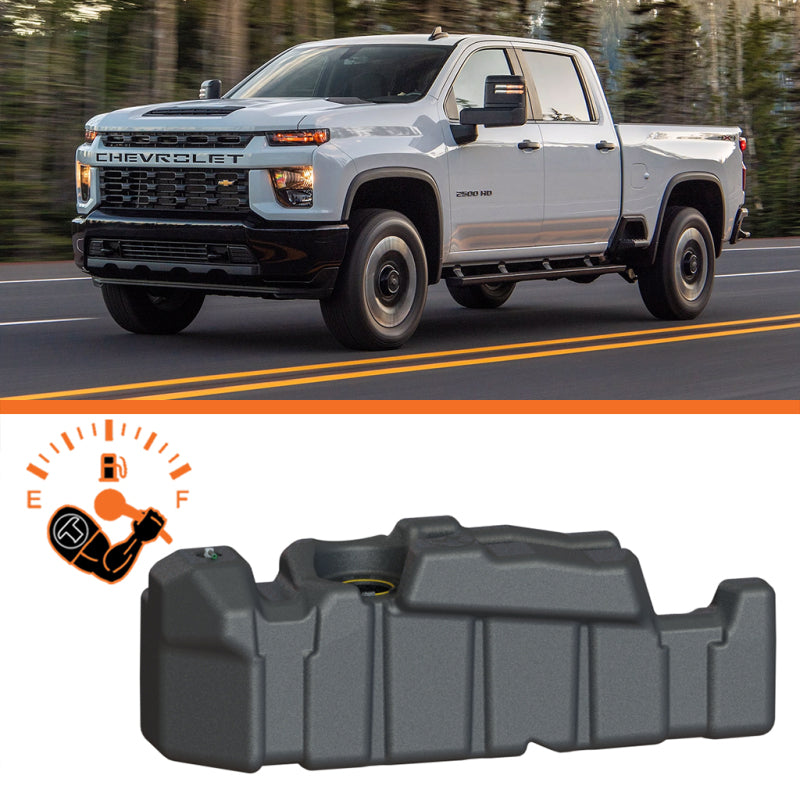Titan Fuel Tanks 56 Gallon XXL Mid-Ship Fuel Tank | Chevrolet Silverado 2500HD/3500HD (20-26) / GMC Sierra 2500HD/3500HD (20-26) (7010220)