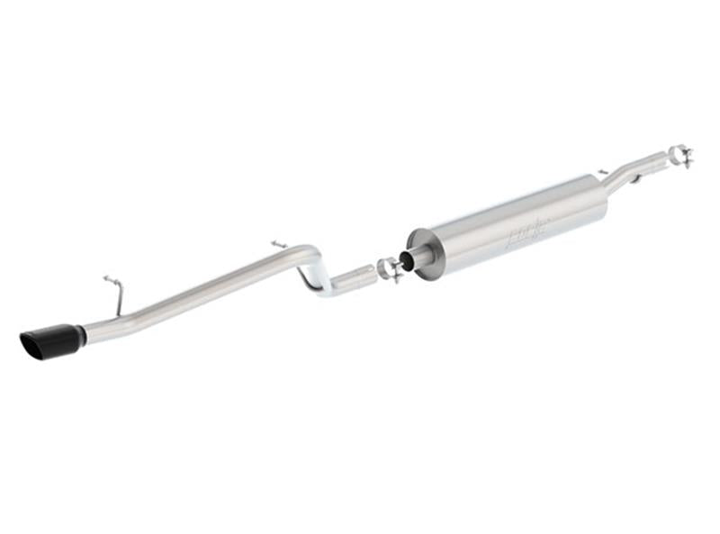 Borla S-Type Cat-Back Exhaust (Single Rear Exit): Jeep Wrangler JK 3.6L (12-18) - Black
