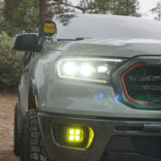 Baja Designs 19 - 23 Ford Ranger Fog Light Squadron Amber Fog Pocket Kit Lights offroad accessory | Iron Ridge Offroad