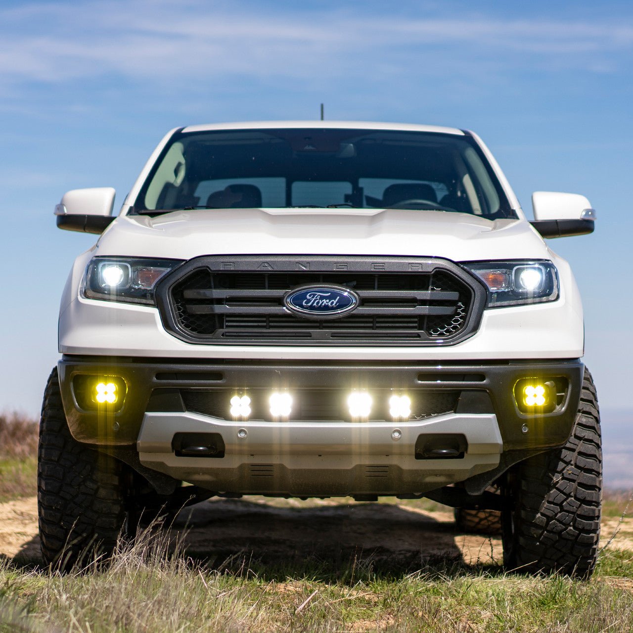 Baja Designs 19 - 23 Ford Ranger Squadron Sport Grille Kit (Driving/Combo) Lights offroad accessory | Iron Ridge Offroad