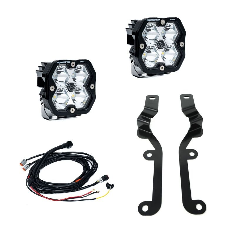 Baja Designs 19-24 Chevrolet Silverado 1500 Squadron Pro 2.0 A-Pillar Kit | Chevrolet Silverado 1500 (19-24) / Silverado ZR2 (22-26) (440058) Lights offroad accessory | Iron Ridge Offroad