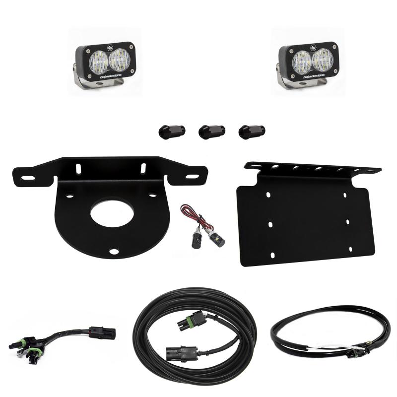 Baja Designs 2021+ Ford Bronco Dual S1 Sport W/C Reverse Kit with License Plate and Upfitter by Baja Designs Lights offroad accessory | Iron Ridge Offroad