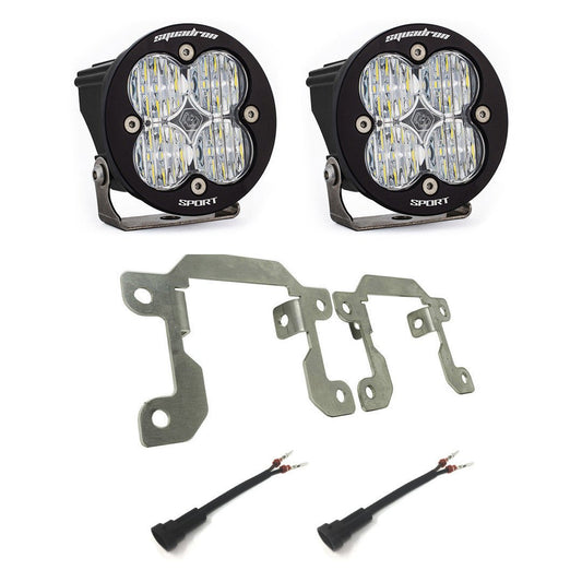 Baja Designs 2021+ Ford Bronco Squadron Sport Fog Pocket Kit - Clear Lights offroad accessory | Iron Ridge Offroad