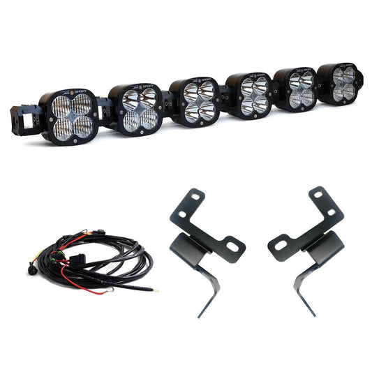 Baja Designs 6 XL Linkable Light Bar Kit - 2021+ Ford Bronco w/ Plastic Bumper Lights offroad accessory | Iron Ridge Offroad