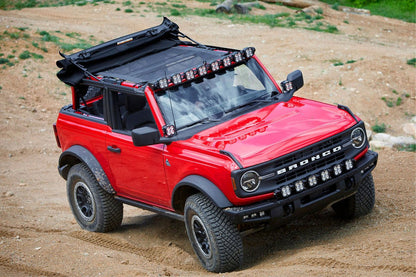 Baja Designs 8 XL Sport Linkable Roof Light Bar Kit - 2021 Ford Bronco w/ Upfitter Lights offroad accessory | Iron Ridge Offroad
