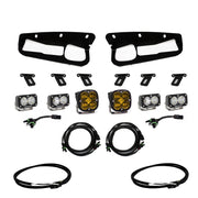 Baja Designs Amber SAE/Dual S2 Sport Fog Light Pocket Kit - 2021+ Ford Bronco w/ Upfitter Lights offroad accessory | Iron Ridge Offroad