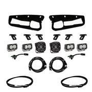 Baja Designs Clear SAE/Dual S2 Sport Fog Light Pocket Kit - 2021+ Ford Bronco w/Upfitter Lights offroad accessory | Iron Ridge Offroad