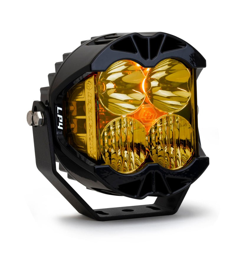 Baja Designs LP4 Amber Pro Driving/Combo LED - Single Lights offroad accessory | Iron Ridge Offroad