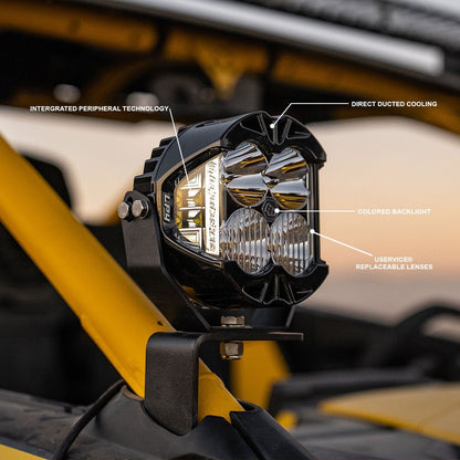 Baja Designs LP4 Amber Pro Driving/Combo LED - Single Lights offroad accessory | Iron Ridge Offroad