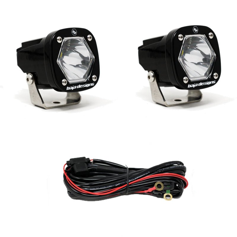 Baja Designs S1 Clear Spot LED Light w/ Mounting Bracket Pair Lights offroad accessory | Iron Ridge Offroad