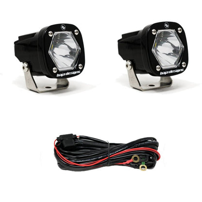 Baja Designs S1 Clear Spot LED Light w/ Mounting Bracket Pair Lights offroad accessory | Iron Ridge Offroad
