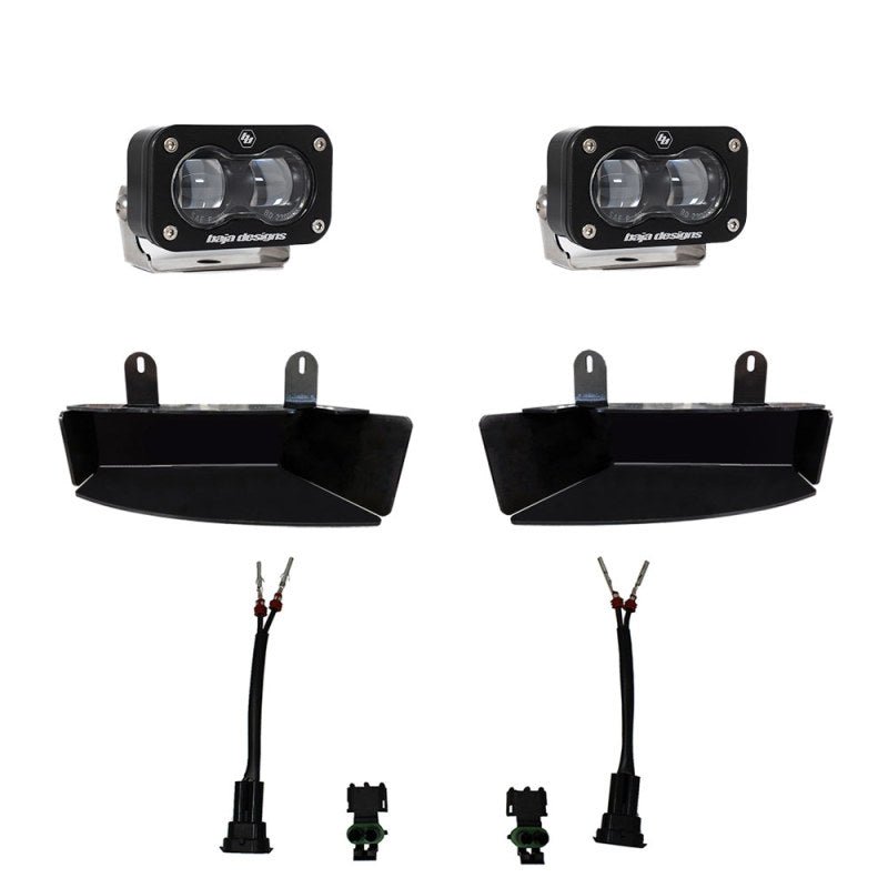 Baja Designs S2 SAE Fog Pocket Light Kit | Dodge Ram 2500 (19-25) / Ram 3500 (19-25) (448165) Lights offroad accessory | Iron Ridge Offroad