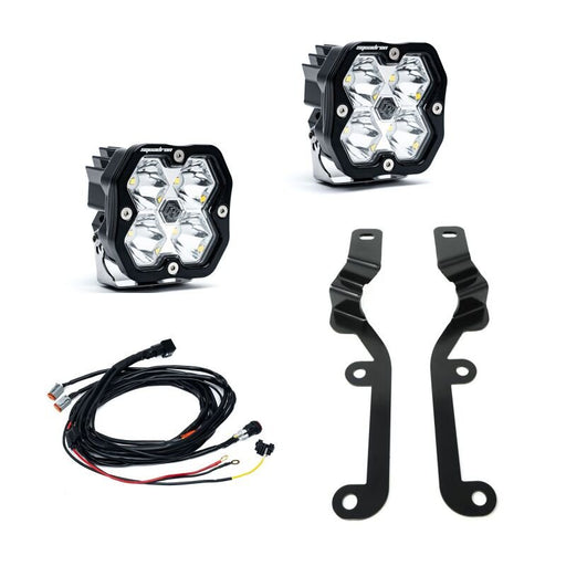 Baja Designs Squadron Sport 2.0 A-Pillar Kit | Chevrolet Silverado 1500 (19-26) / Silverado ZR2 (22-26) (440057) Lights offroad accessory | Iron Ridge Offroad