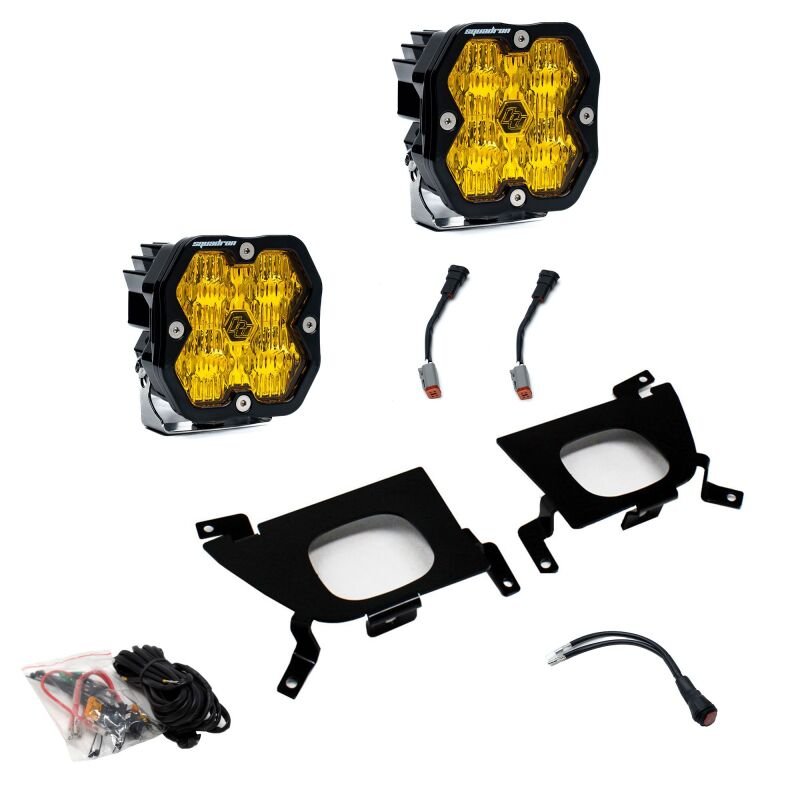 Baja Designs Squadron Sport 2.0 Fog Pocket Kit | Chevrolet Silverado 1500/2500HD/3500HD (19-26) / Silverado ZR2 (22-26) (440056) Lights offroad accessory | Iron Ridge Offroad
