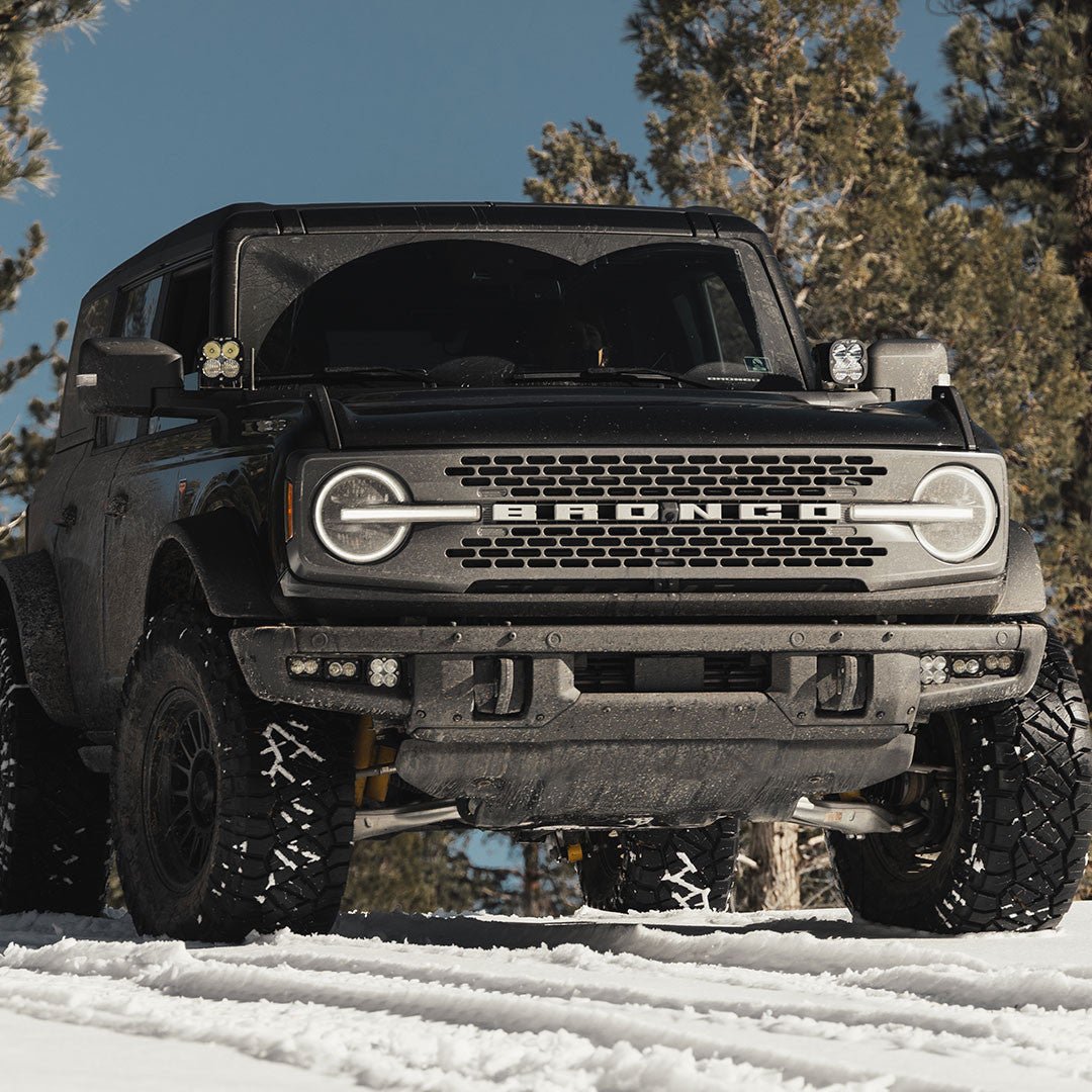 Baja Designs Squadron Sport/S2 Sport Fog Pocket Light Kit - 2021+ Ford Bronco Lights offroad accessory | Iron Ridge Offroad