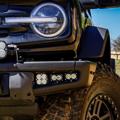Baja Designs Squadron Sport/S2 Sport Fog Pocket Light Kit - 2021+ Ford Bronco Lights offroad accessory | Iron Ridge Offroad