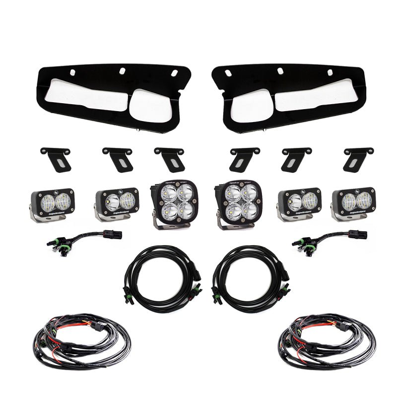 Baja Designs Squadron Sport/S2 Sport Fog Pocket Light Kit - 2021+ Ford Bronco Lights offroad accessory | Iron Ridge Offroad