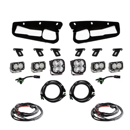 Baja Designs Squadron Sport/S2 Sport Fog Pocket Light Kit - 2021+ Ford Bronco Lights offroad accessory | Iron Ridge Offroad