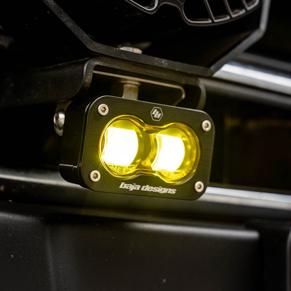 Baja Designs Universal S2 Amber SAE Fog LED - Pair Lights offroad accessory | Iron Ridge Offroad