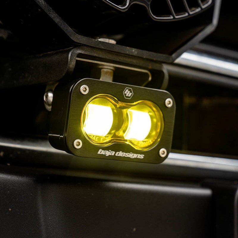Baja Designs Universal S2 Amber SAE Fog LED - Pair Lights offroad accessory | Iron Ridge Offroad