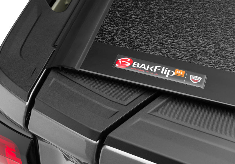 BAK F1 Hard Folding Tonneau Cover | Chevrolet Silverado 1500 (19-26) / ZR2 (22-26) / GMC Sierra AT4 (22-26) / AT4X (22-26) (772130) Tonneau Covers offroad accessory | Iron Ridge Offroad